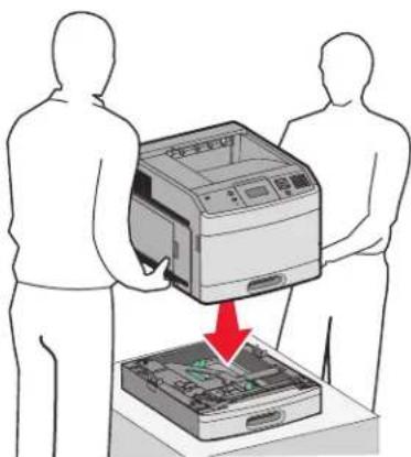 LEXMARK T652dn - Installing paper drawers - 3