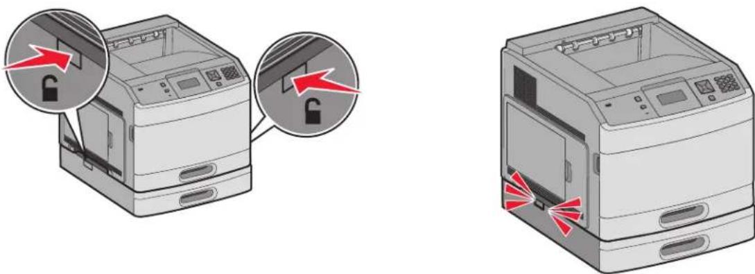 LEXMARK T652dn - Removing an optional drawer - 1