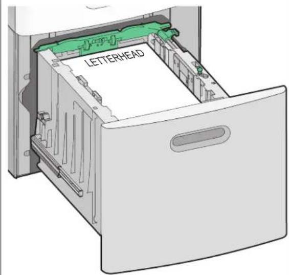 LEXMARK T652dn - Loading the 2000-sheet tray - 7