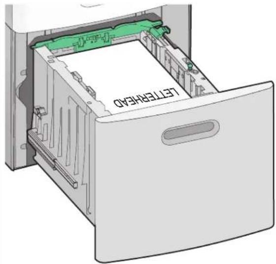 LEXMARK T652dn - Loading the 2000-sheet tray - 8