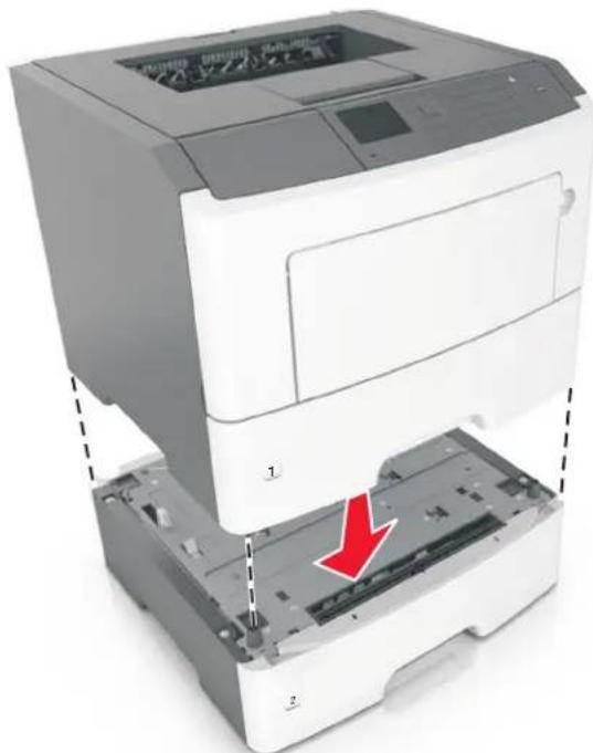 LEXMARK MS510dn - Installing optional trays - 5