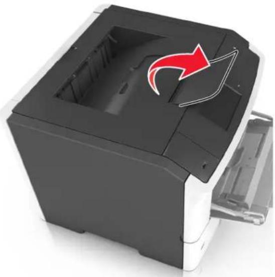LEXMARK MS510dn - Using the standard bin and paper stop - 1