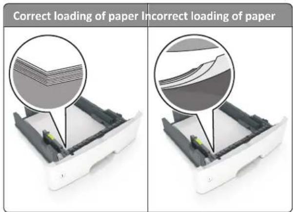 LEXMARK MS510dn - Load paper properly - 1