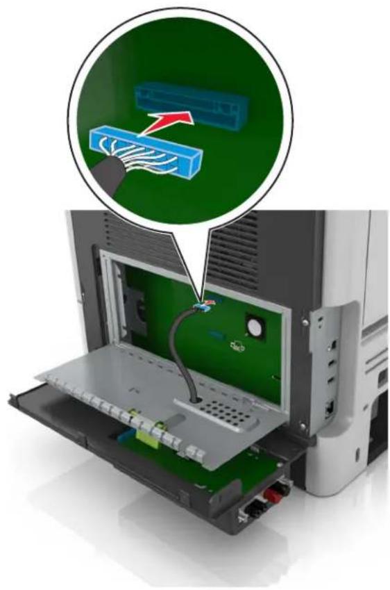LEXMARK MS510dn - Installing an Internal Solutions Port - 14