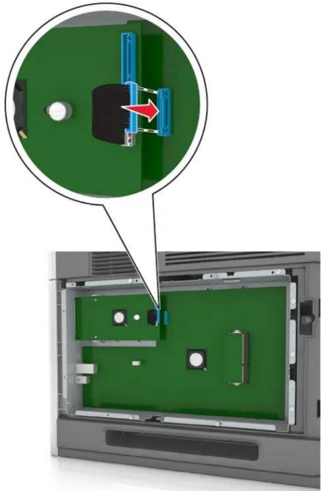LEXMARK MS811dn - Installing an Internal Solutions Port - 10