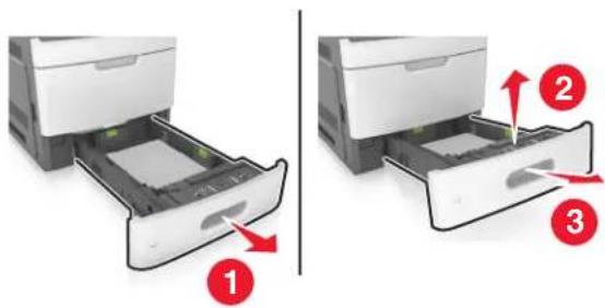 LEXMARK MS811dn - [x]-page jam, remove tray 1 to clear duplex. [235-239] - 1
