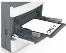 LEXMARK MS811dn - Loading the multipurpose feeder - 9