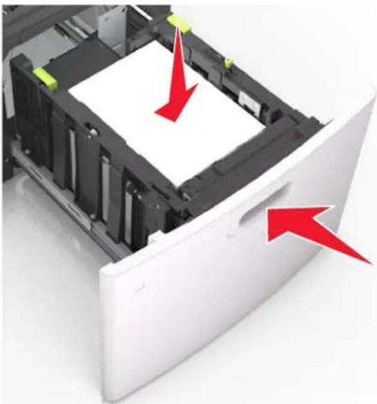 LEXMARK MS811dn - Loading A4-, letter-, legal-, oficio-, and folio-size paper - 12