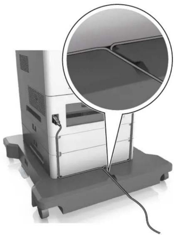 LEXMARK MS811dn - Organizing the cables - 1