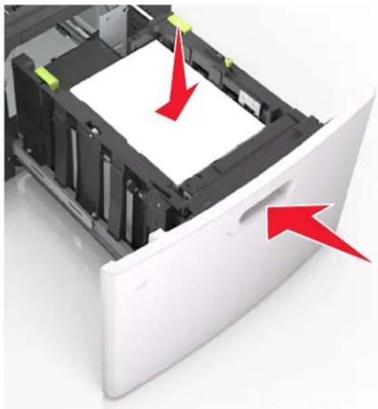 LEXMARK MS811dn - Loading A4-, letter-, legal-, oficio-, and folio-size paper - 12