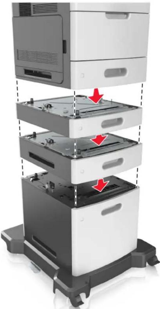 LEXMARK MS811dn - Installing optional trays - 6