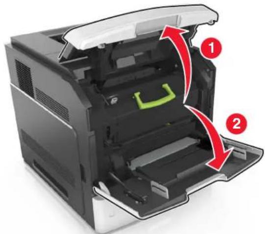 LEXMARK MS811dn - Replacing the toner cartridge - 1