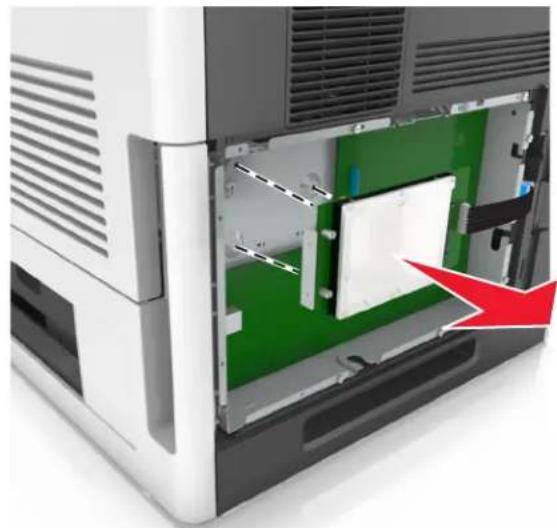 LEXMARK MS811dn - Removing a printer hard disk - 4