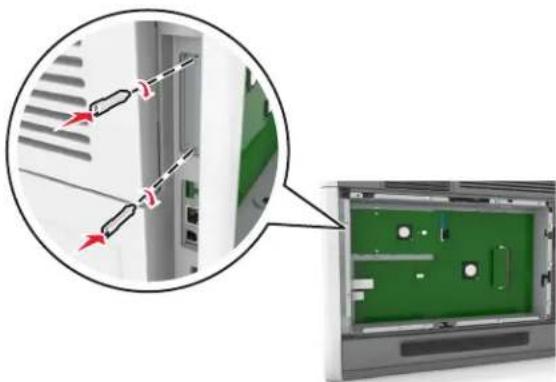 LEXMARK MS811dn - Installing an Internal Solutions Port - 9