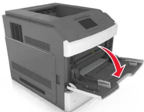LEXMARK MS811dn - Loading the multipurpose feeder - 1