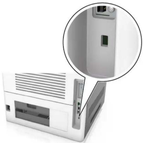 LEXMARK MS811dn - Using the security lock feature - 1