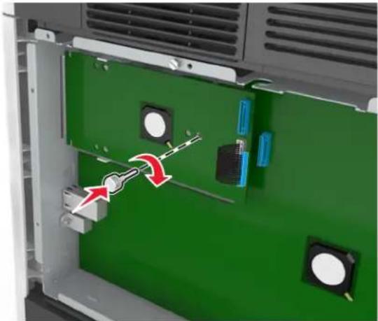 LEXMARK MS811dn - Installing an Internal Solutions Port - 8