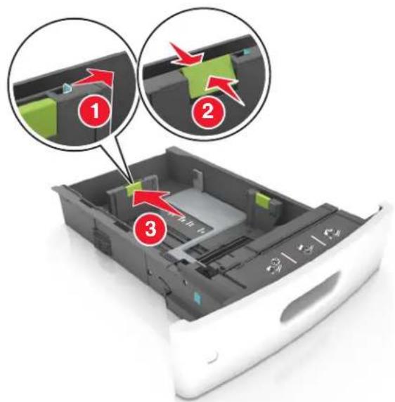 LEXMARK MS811dn - Loading the 250- or 550-sheet tray - 5
