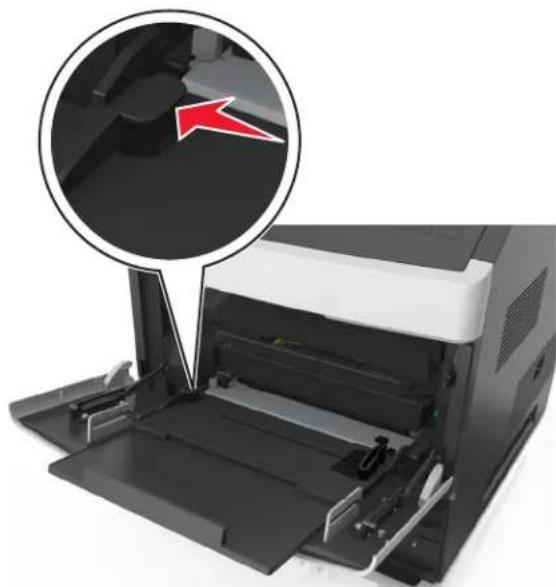 LEXMARK MS811dn - Loading the multipurpose feeder - 10