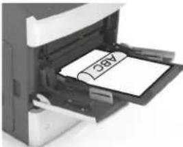 LEXMARK MS811dn - Loading the multipurpose feeder - 11