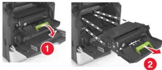LEXMARK MS811dn - [x]-page jam, lift front cover to remove cartridge. [200–201] - 4