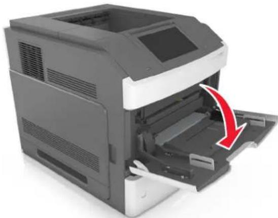 LEXMARK MS811dn - Loading the multipurpose feeder - 1