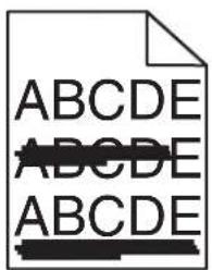 LEXMARK MS811dn - Streaked horizontal lines appear on prints - 1