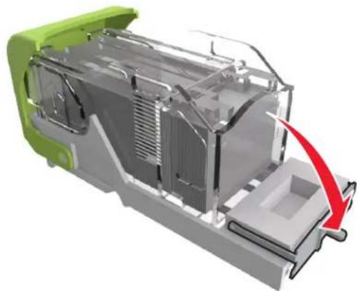 LEXMARK MS811dn - [x]-page jam, remove paper, open stapler door. Leave paper in bin. [455–457] - 5