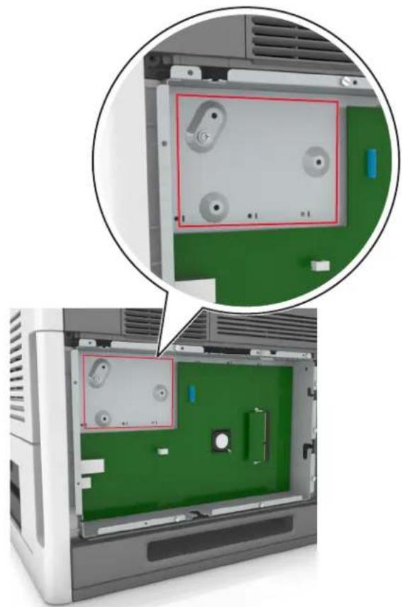 LEXMARK MS811dn - Installing a printer hard disk - 2