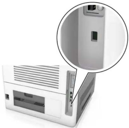 LEXMARK MS811dn - Using the security lock feature - 1