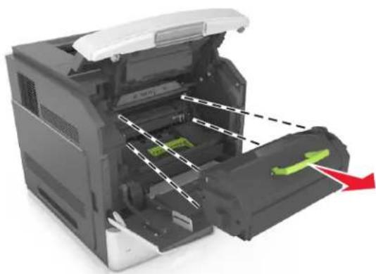 LEXMARK MS811dn - Replacing the toner cartridge - 2