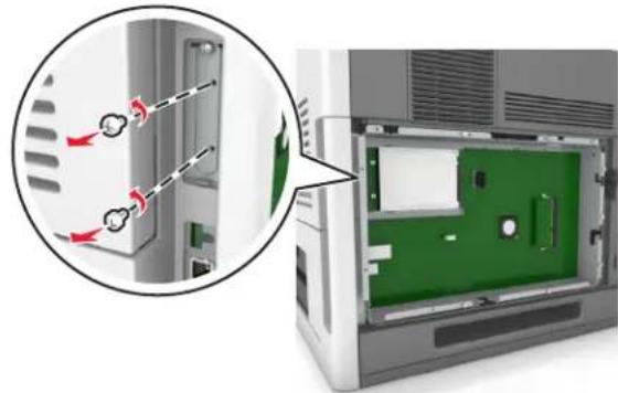 LEXMARK MS811dn - Removing a printer hard disk - 3