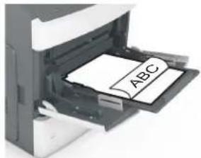 LEXMARK MS811dn - Loading the multipurpose feeder - 6