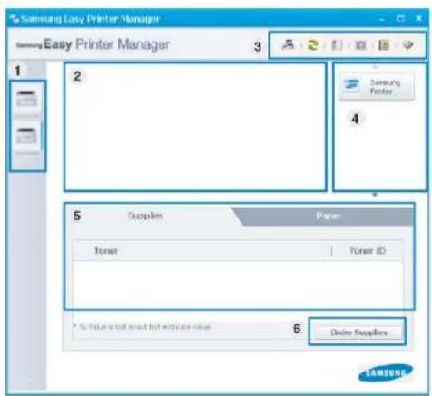 SAMSUNG ProXpress M3320ND - Understanding Samsung Easy Printer Manager - 2