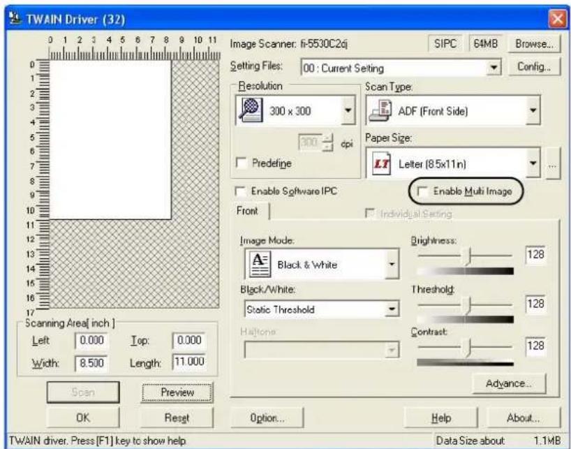 FUJITSU fi-5530C2 - To Output Multi-Images - 2