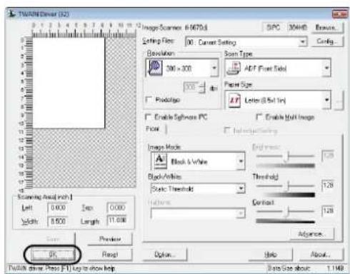 FUJITSU fi-6670A - Configure scanner settings such as the resolution and paper size. - 2