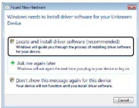 FUJITSU fi-6770 - 3The scanner is automatically detected, and the [Found New Hardware] dialog box appears. - 1