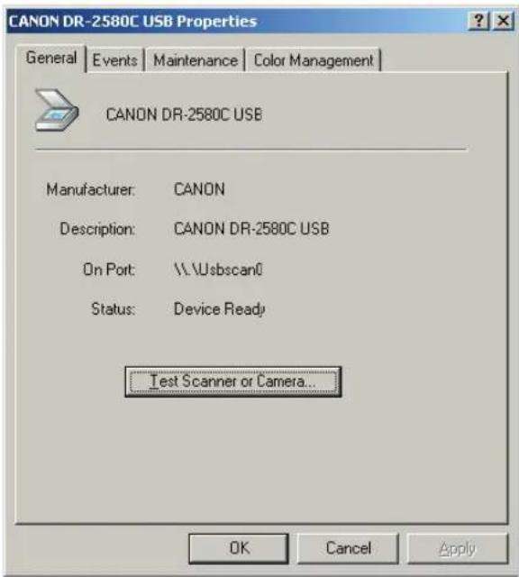 CANON imageFORMULA DR-2580C - Use the following procedure to open the [Event settings] dialog box. - 5