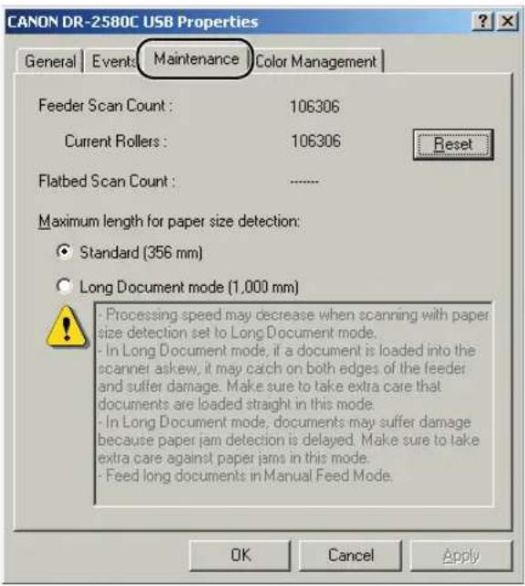 CANON imageFORMULA DR-2580C - Resetting the Counter - 6