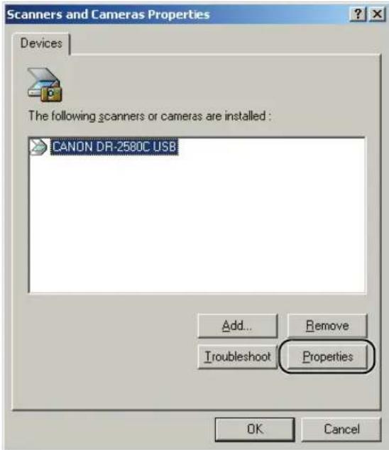 CANON imageFORMULA DR-2580C - Use the following procedure to open the [Event settings] dialog box. - 4