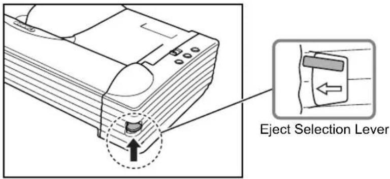 CANON imageFORMULA DR-2580C - Raise the eject selection lever. - 1