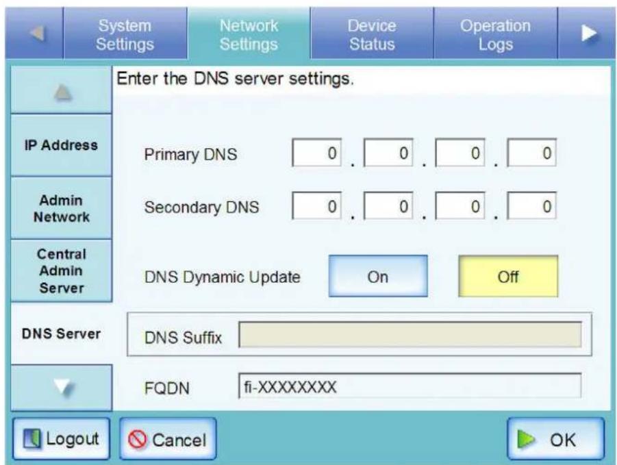 FUJITSU fi-6010N - Setting the DNS Server - 2