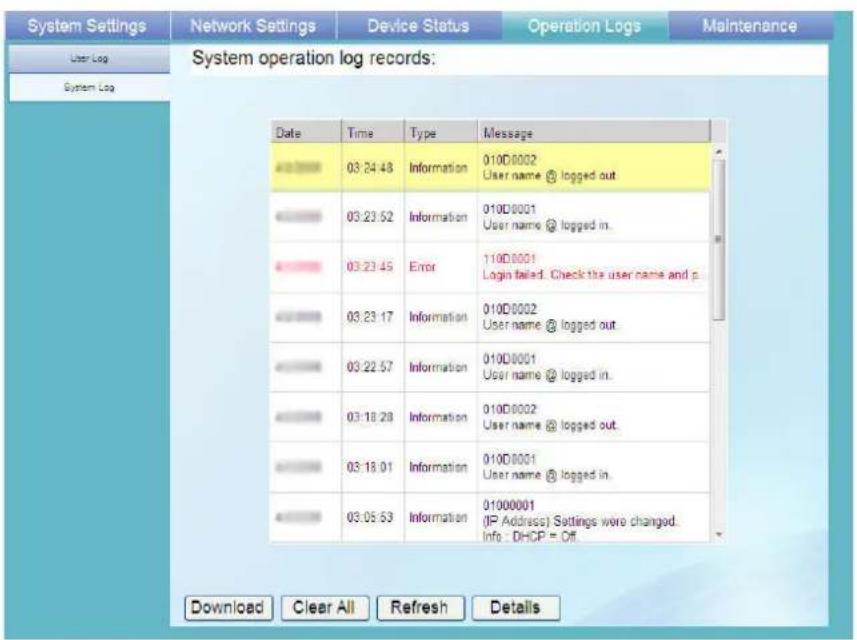 FUJITSU fi-6010N - ■ Viewing the System Log Details - 2