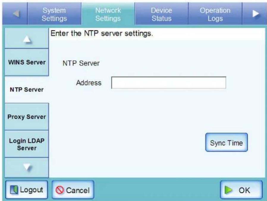 FUJITSU fi-6010N - Setting the NTP Server - 2
