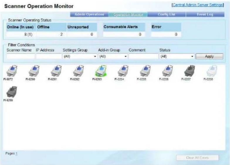FUJITSU fi-6010N - Viewing the Scanners Operating Status - 1