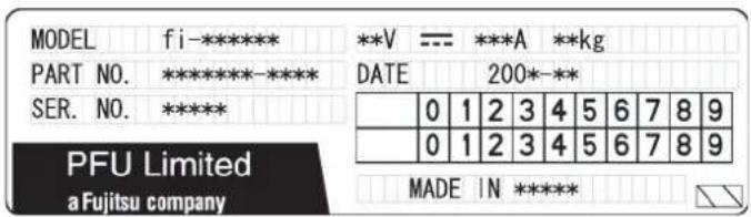 FUJITSU fi-6010N - Checking the Scanner Labels - 2
