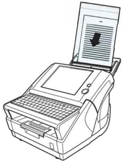 FUJITSU fi-6010N - Open the Carrier Sheet and insert the document. - 2