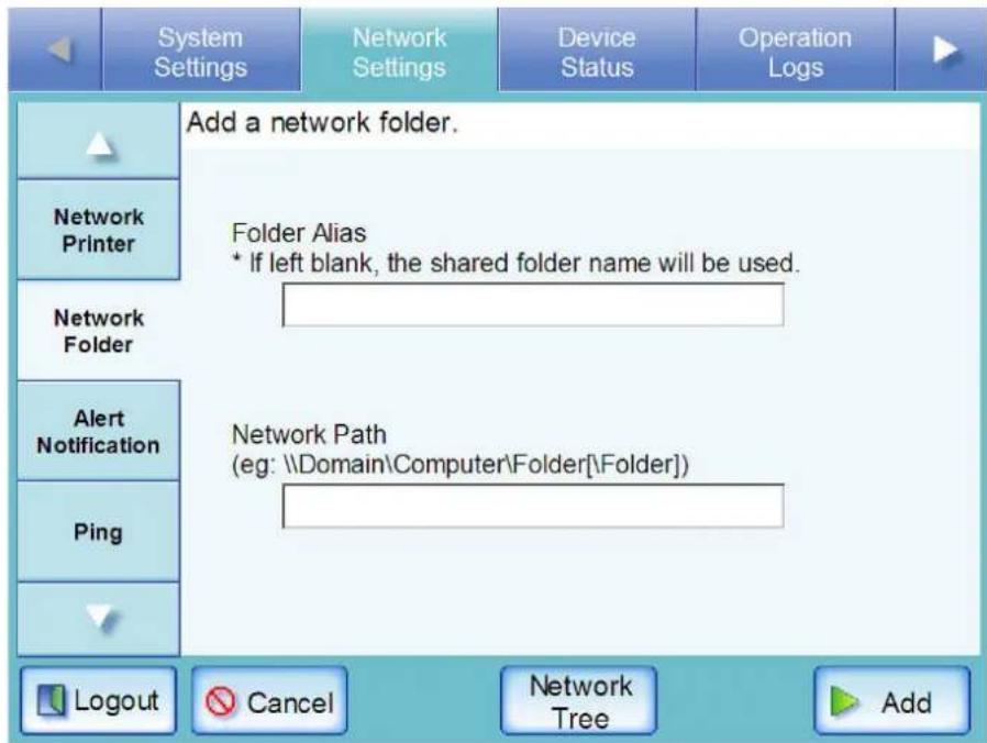 FUJITSU fi-6010N - ■ Registering a Network Folder (Network Path) - 1