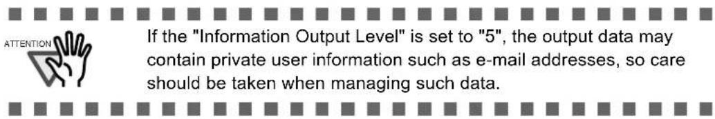 FUJITSU fi-6010N - Setting the Information Output Level Touch Panel Admin Tool - 2
