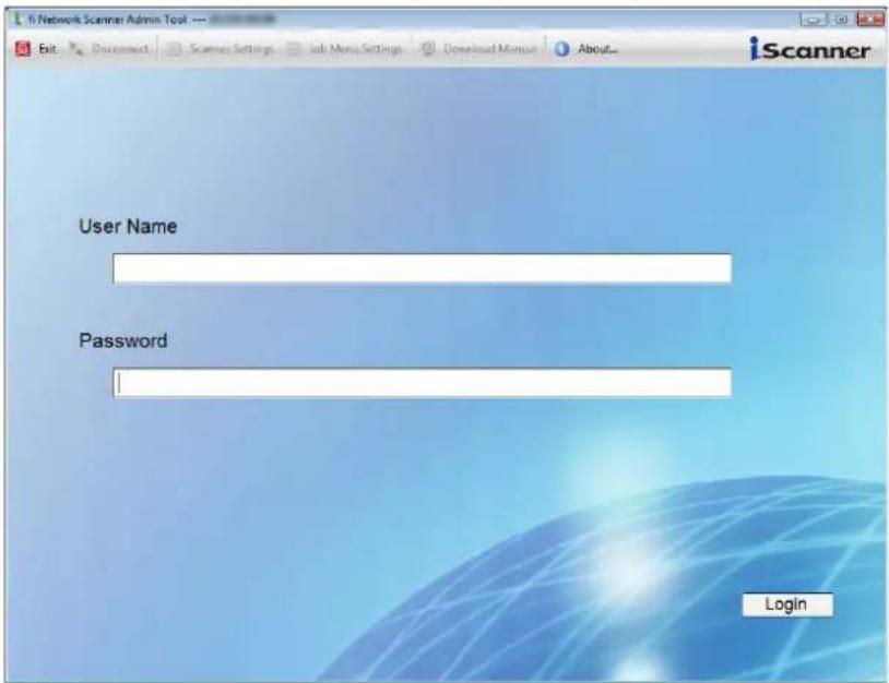 FUJITSU fi-6010N - Enter a "User Name" and "Password". - 1